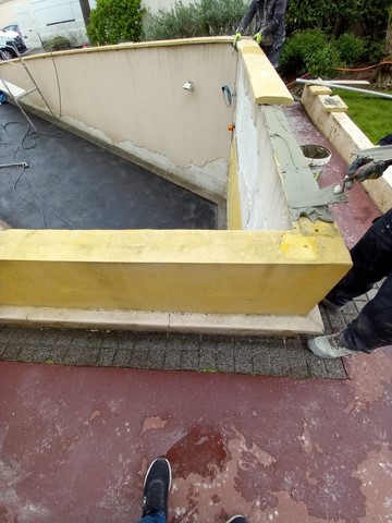 Ravalement murs parking sous-terrain